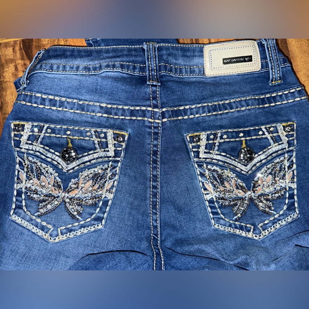 Embellished Blue Jeans